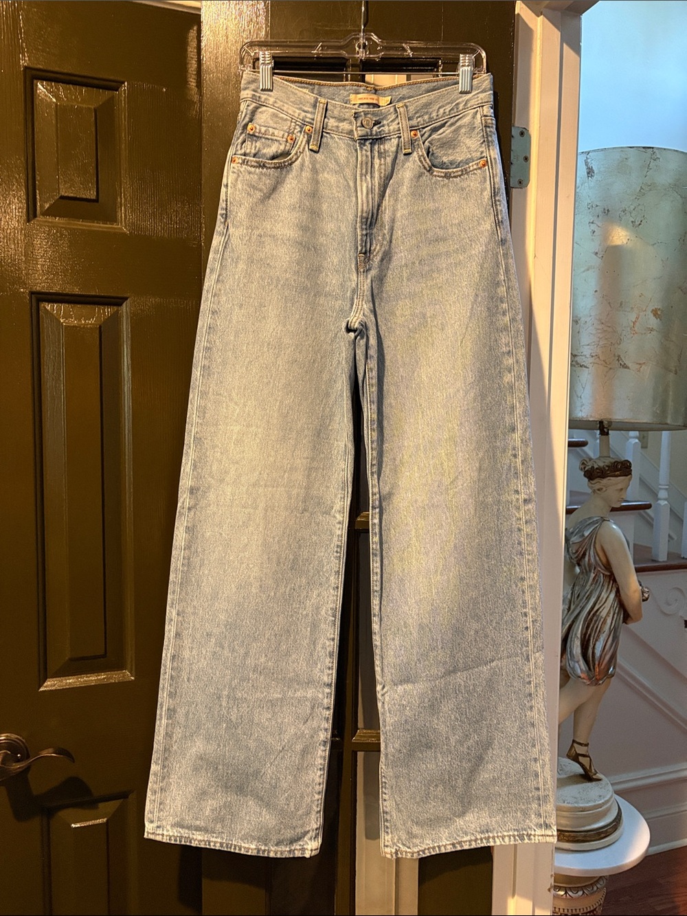 Levi's Light Wash Wide Leg Jeans - Pale Blue